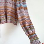 Cecelia Prado Anthropologie Knit Pastel Striped Balloon Sleeve Sweater Photo 9