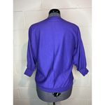 tshirt 3/4 sleeve batwing 1980s geometric purple pink blue Size L Photo 5