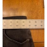 Madewell  Jean Skirt Size 27 Stretch Black Charcoal Denim Raw Edge Boho Festival Photo 5