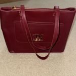 Badgley Mischka  Elegant Burgundy Tote Bag NWT Photo 3