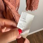 BHLDN Anthropologie x  Matine Silky Long-Sleeve Lace-Trimmed Robe Mauve Photo 4