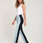 Revice Denim NWT Revice Ex Boyfriend Colorblock Black Coated Harlow Wash Jeans Photo 1