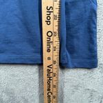 Lands' End  Top M Blue Side Tie Knot Short Sleeve T-Shirt Casual Elevated Chic Photo 8