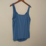 Maurice's  2X Twist Top Front Stretchy Tank Top in Teal Plus Photo 2