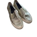 Sperry  Women's Seaside Perforated Leather Sneaker Metallic Memory Foam Sz 7.5M Photo 1