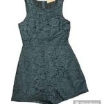 Forever 21 Teal Lace Shorts Romper Size Small Photo 0