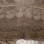 Day Size M Gold Metallic Coverup with Drawstring Waistline Size M Photo 7