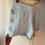 Sabo Women’s Knit Blue Embroidered Shorts Blue Size Medium / 6 Photo 5