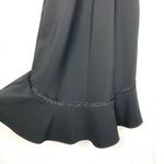 Foxiedox Womens Aviana High Low Ruffle Hem Halter Dress Black Braid Detail Small Photo 9