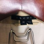 Theory Katerina Tan Trench Coat Belted Double Breasted Cream M Medium Lined Midi Photo 2