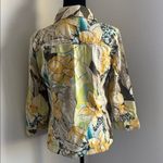 Chico's  Vibrant Floral Utility Jacket - Yellow, Green, Brown Photo 9