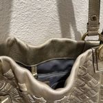 Coach - North South Metallic Woven Leather Gold‎ Leather Shoulder Bag Tote F17099 Photo 10