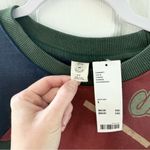 Urban Outfitters NWT UO Collegiate Colorblock Cropped Sweatshirt SMALL Photo 8