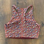  Outdoor Voices TechSweat Crop Top Paprika Blooms size Medium Photo 2
