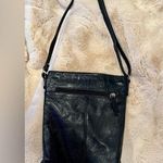 Margot black leather slip pocket front crossbody bag Photo 0