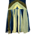 NWT Mandalay Quartz Green Blue Silk Beaded Sequin Midi Evening Gown Dress Size 4 Photo 8