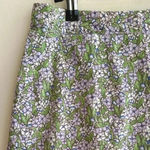 American Eagle Outfitters Stretch Floral Mini Skirt, Purple and Green, Size 4 Photo 9