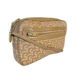 Pierre Cardin Vintage Beige Jacquard Logo Leather Trim Camera Bag Pocketbook Photo 9