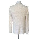 Nic+Zoe White Drawstring Mock Turtleneck Chunky Eyelash Sweater Photo 3