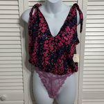 Free People NWT Bare it All Bodysuit in Party Combo Size XS Photo 0