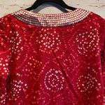 Calypso St. Barth red grey sequin swim cover up M Photo 7