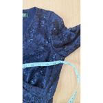 Ralph Lauren Lauren by  Women's Sequined Lace Ruffle-Sleeve Dress Size 4 2459 Photo 7