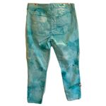 Tahari  Teal Tie Dye ‘Miranda’ Cropped Jeans, Size 8 Photo 1