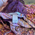 Victoria's Secret  Slip Dress Night Gown Comfy Soft Purple Boho Print Small Photo 5