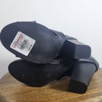 Christian LaCroix  Black Block Heel Bootie Perforated Accent Size 8 Women's Heels Photo 9