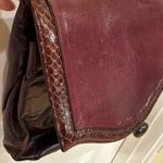 Vintage Ottorino Bossi iItalian Leather Crossbody Purse Small Handbag Purple Bag Photo 9