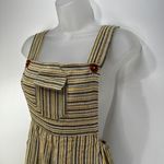 Handmade  Cotton Stripe Jumpsuit Artesania Santillan Ecuador Yellow Photo 1