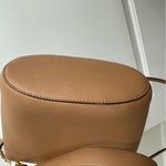 Tory Burch McGraw Leather Bucket Bag Tiramisu Brown Gold Hardware Photo 2