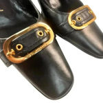 St. John  Women’s Black‎ Gold Buckle Classic Elegant Pumps Size 5.5 Photo 4