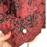 Austin Reed London Vintage 100% Silk Blouse Red Black Abstract Print, Cowl Neck Size 6 Photo 6