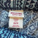 MOSSIMO Stretch Batik Print Striped Wide Leg Pants Trousers Size XS Blue Photo 6