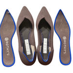 Rothy's The Pointed Flats Taupe Knit Women's Shoes Size 8.5 Comfort EUC Work Photo 0