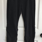 Alo Yoga  Black Soft Sculpt Ruched Sides Pant Sz M Medium Photo 0