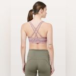 Lululemon Energy Bra Arrow Jacquard Antique Bark Copper Coil Sports Bra Size 6 Photo 2