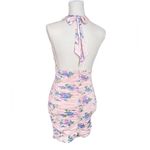 ZARA #51 NWOT Floral Printed Dress in Pale Pink Photo 8