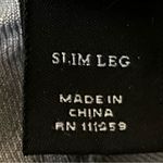 White House | Black Market Noir slim leg grey jean rhinestone accents Size 8R EUC Photo 12