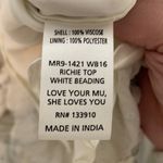 Show Me Your Mumu  White Richie Beaded Top Large Photo 4