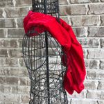 Red Stretchy Velour Scarf Wrap Twist Trendy NWOT Photo 1