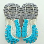 Brooks Ghost 12 Grey Blue Teal Size 8.5 Knit Run Gym Walk Comfort Worn 1X Photo 5