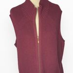 Pendleton Whine Burgundy Knit Vest Sz2XL Photo 2