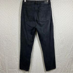 American Eagle  Black Distressed High‎ Rise Mom Straight Jeans Photo 2