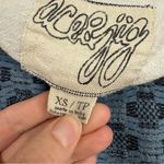 Ace & Jig  Blue Patchwork Lagenlook Long Sleeve Mini Dress Womens XS Boho Swing Photo 8