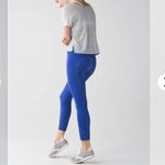 Lululemon Seamless Heathered Sapphire Blue Ebb to Street Pant Size 6 Photo 3