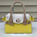 Michael Kors MK Carmen Medium Flap Satchel -Sunshine Multi Photo 0