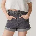 Urban Outfitters  BDG high rise stretch roll hem denim shorts washed black 29 Photo 2