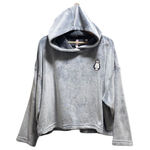 Joyspun Penguin Patch Teddy Hoodie Gray Size XL Photo 0